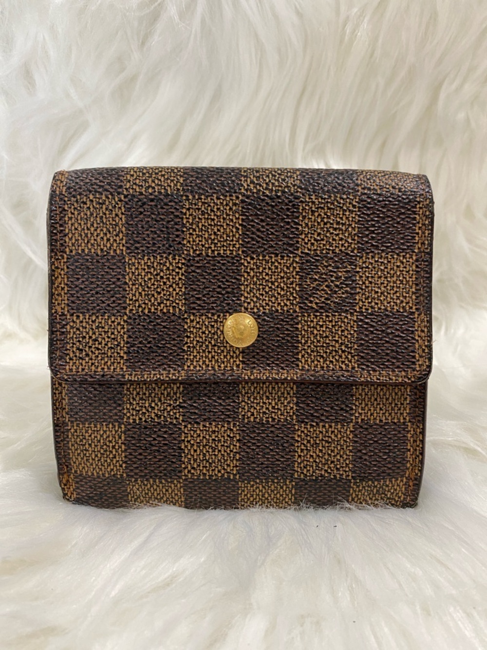 Louis Vuitton Damier Canvas Compact Wallet - Brown/Chocolate